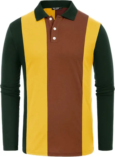 Vista 5 de PJ Paul Jones Polo de ajuste cómodo para hombre, camiseta casual de golf