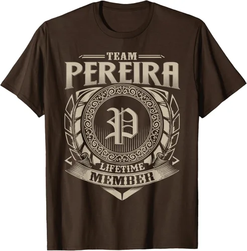 Vista 6 de Team PEREIRA Lifetime Member Apellido PEREIRA Family Vintage Camiseta, Negro