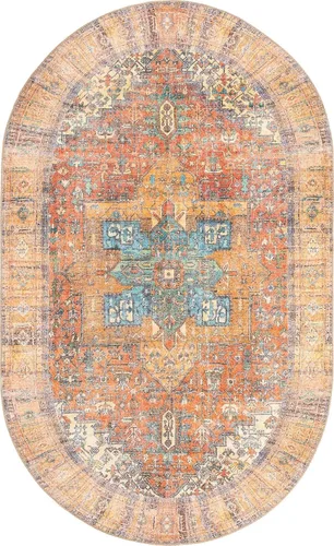 Vista 18 de Unique Loom Timeless Collection - Alfombra de área - Peter (2' x 3' 1" ovalada, beige/marfil)