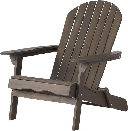 Vista 5 de Christopher Knight Home Hanlee - Sillas plegables Adirondack de madera, juego de 2 piezas, acabado gris