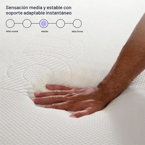 Vista 4 de Colchón Purple Plus tamaño Twin - 28 cm de GelFlex Grid, espuma de confort premium, mejor que la espuma viscoelástica, temperatura neutral