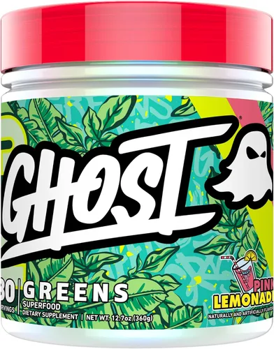 Vista 5 de Polvo de superalimentos GHOST Greens, Cranberry - 30 porciones - 19 super vegetales y rojos, frutas, verduras, espirulina y clorella, prebióticos
