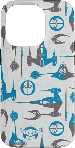 Vista 17 de Funda para iPhone 16 Star Wars The Mandalorian & Grogu Signets y Starships