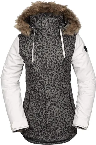 Vista 6 de Volcom Chaqueta con capucha para mujer, con aislamiento para snowboard, esquí, invierno Bálsamo S4