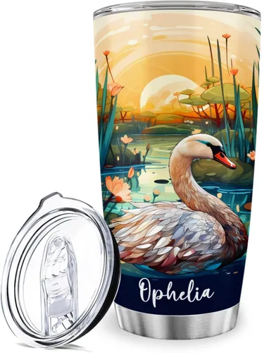 Vista 18 de Vaso de ballena azul con tapa, taza de viaje de acero inoxidable de 20 onzas, vasos personalizados de ballena, regalos temáticos del océano azul