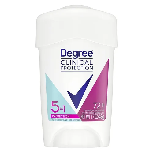 Vista 2 de Degree Clinical Protection Desodorante antitranspirante 72 horas de protección contra el sudor y el olor, unisex, en barra, aroma fresco