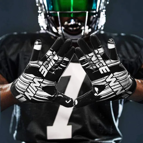 Vista 5 de NICEWIN Guantes de fútbol para adultos, guantes receptores de fútbol para hombres y mujeres