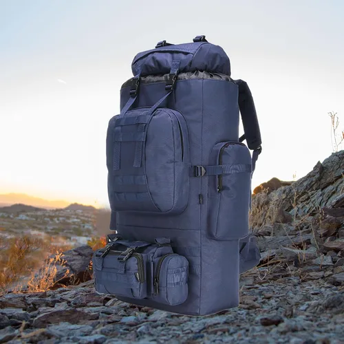Vista 6 de King'sGuard 100L Camping Senderismo Mochila Molle Mochila Militar Camping Mochila Mochila
