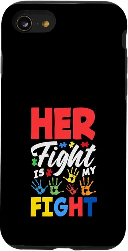 Vista 18 de Her Fight is My Fight Autism Awareness Case for iPhone XR
