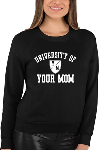 Vista 65 de Go All Out University of Your Mom - Sudadera con cuello redondo para hombre