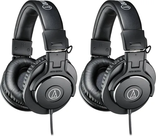 Vista 6 de Audio-Technica ATH-M30x Auriculares profesionales para monitor de estudio, color negro