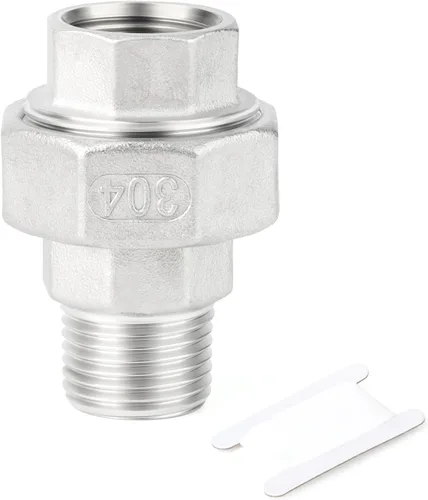 Vista 29 de TAISHER 1 pieza Unión de acero inoxidable 304, 2" NPT hembra, conexión de tubería fundida