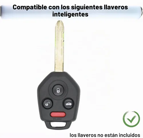 Vista 2 de Funda para llavero Subaru Crosstrek Forester Impreza Outback Tribeca WRX STI XV Ascent Negro-oro