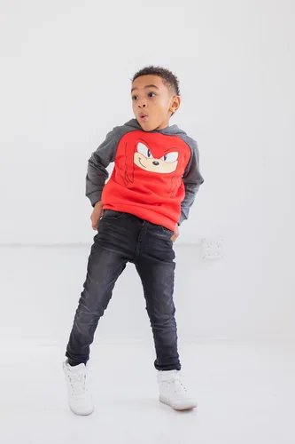 Vista 5 de SEGA Tails Sonic The Hedgehog Knuckles - Sudadera con capucha para niños pequeños y grandes