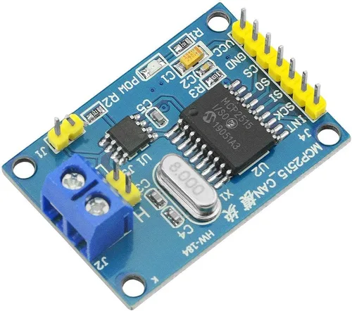 Vista 2 de 5 unids MCP2515 CAN Módulo de bus TJA1050 receptor SPI Módulo DC 5V convertidor de fuente de alimentación