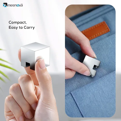 Vista 6 de Meenova Organizador de cables de acero inoxidable 304, peso de papel de metal, organizador de cables estético lindo accesorios de escritorio