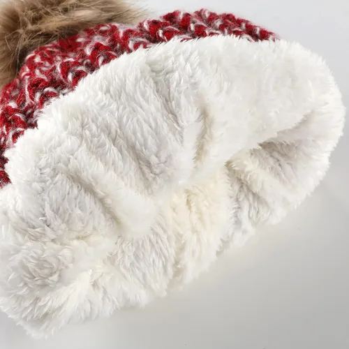 Vista 3 de Winter Hats for Women Fleece Lined Knit Hat and Scarf Set Warm Soft Beanies Hats