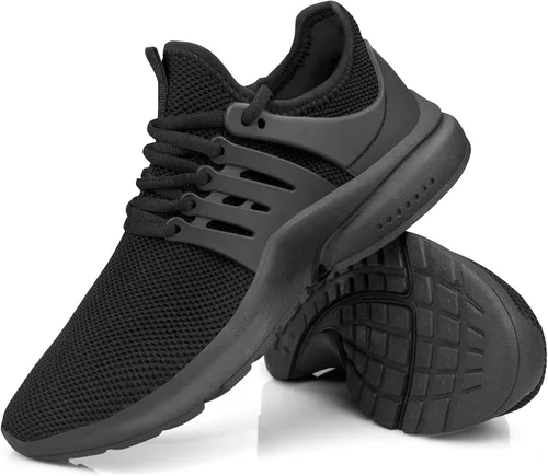 Vista 7 de tenis para hombre, antideslizantes, resistentes al deslizamiento, de punto.