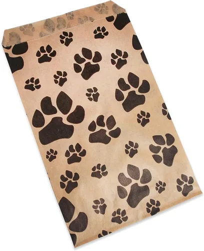 Vista 8 de CuteBox Pawprint - Bolsas de regalo de papel plano de estraza (4 x 6 pulgadas) para manualidades, recuerdos de fiesta, venta al por menor