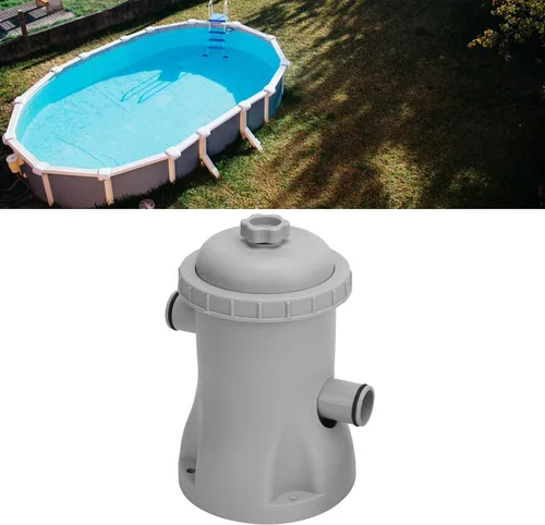 Vista 8 de Bomba de filtro de piscina de 330 galones, bomba de filtro de cartucho de piscina eficiente para el hogar, patio, bomba de filtro eléctrica