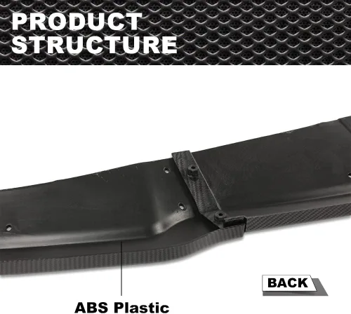 Vista 5 de Divisor de parachoques delantero sin pintar compatible con Subaru Impreza WRX STI CS2 2006-2007