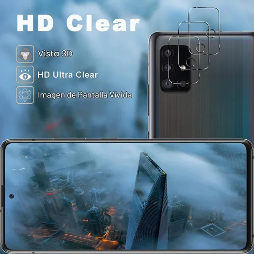 Vista 6 de Paquete de 3+3 protectores de pantalla para Samsung Galaxy A51 + protector