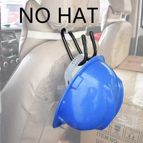 Vista 5 de YYST Soporte Flexible para Casco Duro Sobre el Asiento, Soporte Portador del Asiento Trasero, Colgador de Reposacabezas, Gancho de Reposacabezas
