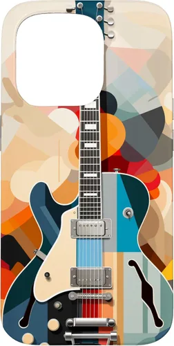 Vista 14 de Electric Guitar Abstract Art Cover Phone Case for iPhone 17
