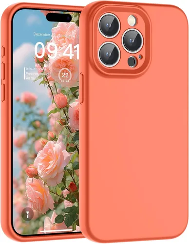 Vista 153 de SUPFINE - Funda diseñada para iPhone 12, silicona líquida premium con [forro de microfibra suave antiarañazos][protección de cámara mejorada], funda