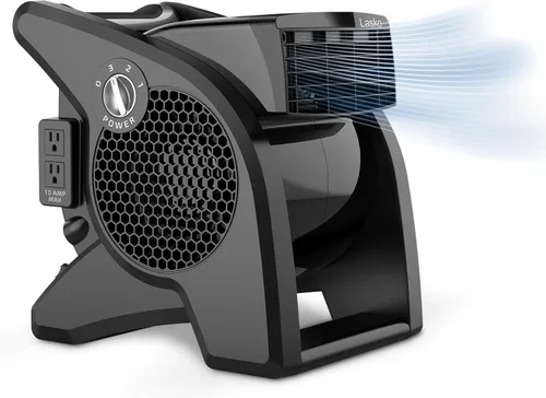Vista 8 de Lasko Ventilador de torre oscilante de alta velocidad con pivote de 42