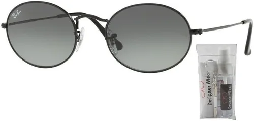 Vista 2 de Ray-Ban RB3547N OVAL Sunglasses For Men For Women + BUNDLE with Designer iWear Eyewear Care Kit