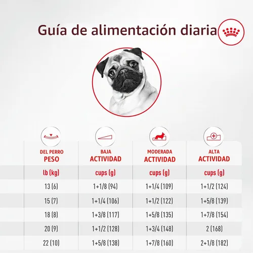 Vista 10 de Royal Canin Pug - Alimento seco específico para perros de raza adulta, bolsa de 10 libras Weight Management, Skin Barrier Support, For Adult Pugs