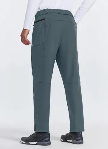 Vista 2 de BALEAF Pantalones de ciclismo de invierno para hombre, pantalones térmicos para bicicleta de montaña, resistentes al agua, clima frío, senderismo