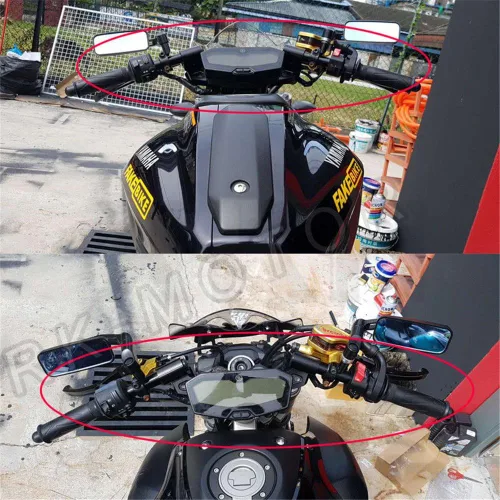 Vista 3 de XKH - Juego de placa adaptador y manillar para Yamaha MT-07 FZ-07 2014-2017, color dorado