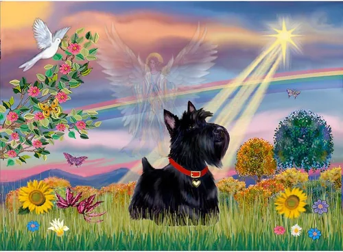 Vista 3 de CafePress Cloud Angel & Scotty Taza de café de cerámica (11 oz)