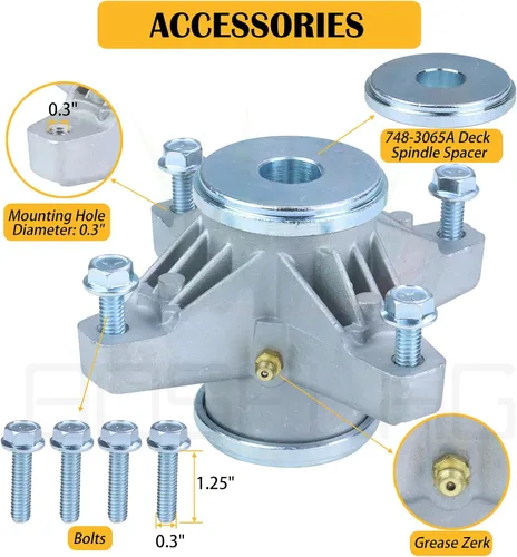 Vista 7 de 918-04426 Kit de montaje de husillo con espaciador de husillo de cubierta 748-3065A que reemplaza 618-04426 618-3129A 618-3129B 918 04426 918-04217