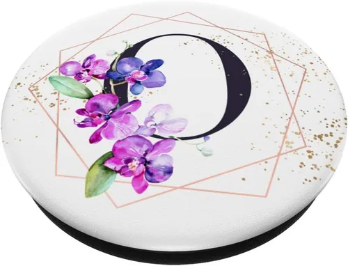 Vista 2 de Orchids Plants Flower - Soporte para teléfonos y tabletas, diseño floral, color blanco, Negro
