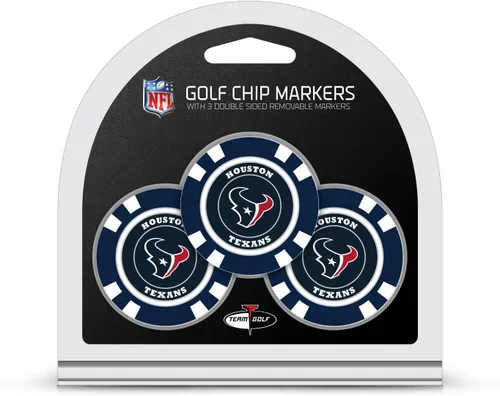 Vista 23 de Team Golf Tamaño de fichas de póquer de la NFL con marcadores de esmalte de doble cara más pequeños