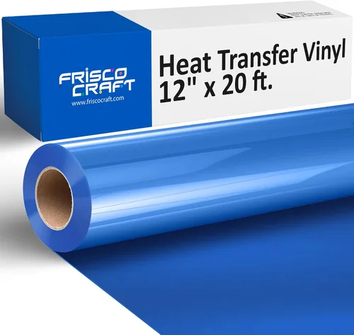 Vista 9 de Frisco Craft Rollos de vinilo HTV – Rollos de vinilo de transferencia de calor para impresiones personalizadas – Rollo HTV mate de 12 pulgadas x 20