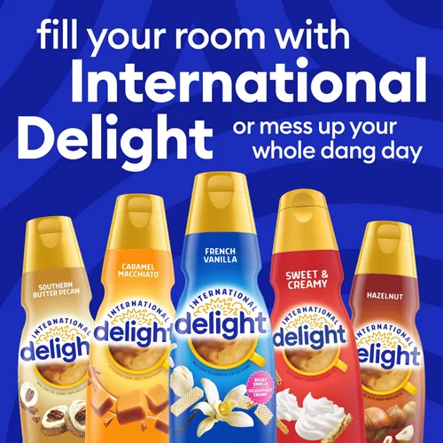 Vista 8 de International Delight Crema de café, dulce y cremosa, crema con sabor refrigerado, botella de 32 onzas líquidas