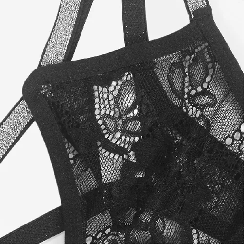 Vista 5 de Banamic Tanga con purpurina para mujer