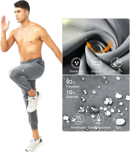 Vista 4 de NORTHYARD Men's Athletic Running Pants Lightweight Workout Joggers Quick Dry Gym Sweatpants Active Sports Track Training