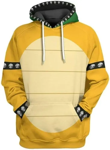 Vista 2 de fczfczklk Super Brothers Peach Luigis Bowser - Sudadera con capucha impresa en 3D, disfraz de cómics para cosplay