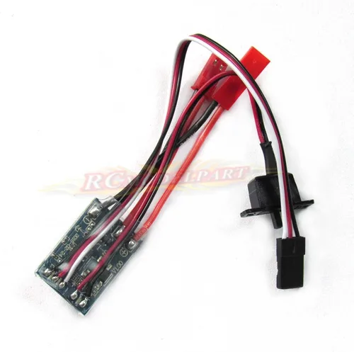 Vista 2 de Controlador de velocidad del motor cepillado Rc ESC 10a para barco de coche RC sin freno