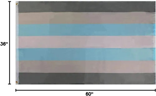 Vista 5 de Demi Boy Demiboy Pride - Bandera de nailon impresa 68D de 3 x 5 pies, 3 pies x 5 pies
