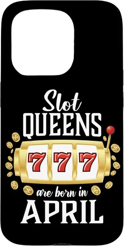 Vista 14 de Slot Queens Are Born In April Casino Women's Birthday Case for iPhone 16