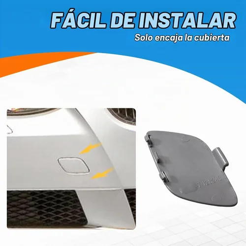 Vista 7 de Cubierta de gancho de remolque para parachoques delantero, tapa de ojo de remolque para BMW E92 Coupé E93 Convertible 3-Series 328i 335i 2007 2008