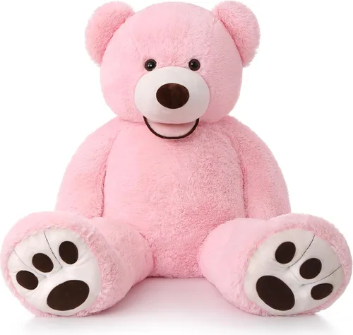 Vista 31 de MorisMos Oso de Peluche Gigante, Oso de 39 Pulgadas, Animales de Peluche Grandes con Huellas Grandes, Osos de Peluche de Regalo para Niños