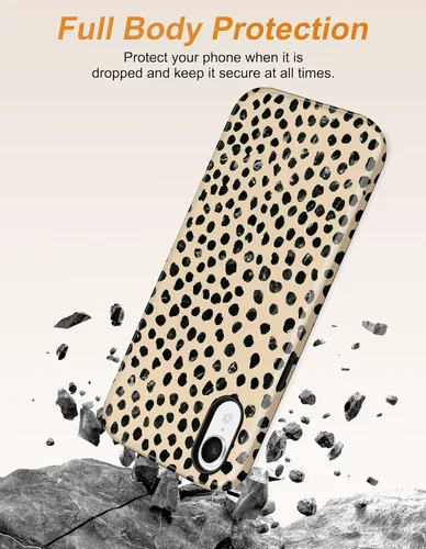 Vista 598 de Jusy Funda compatible con MagSafe con estampado de caparazón de tortuga marrón para iPhone 7/8/SE, cubierta protectora de TPU suave magnética