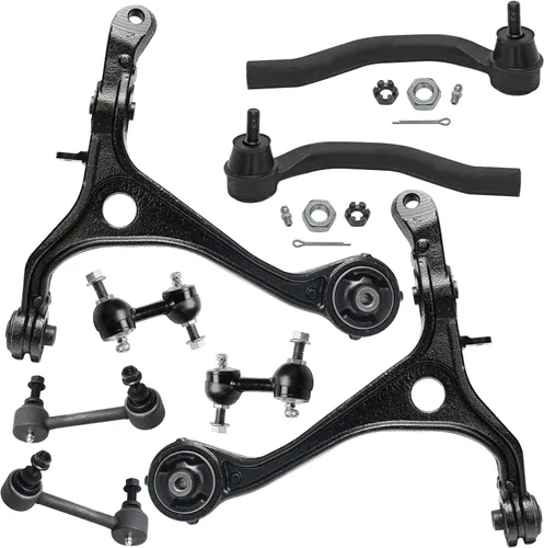 Vista 180 de Detroit Axle - Kit de brazos de control de extremo de 8 piezas para Toyota 2001-2003 Highlander 2002-2003 Camry Lexus ES300, 2 conjuntos de brazos